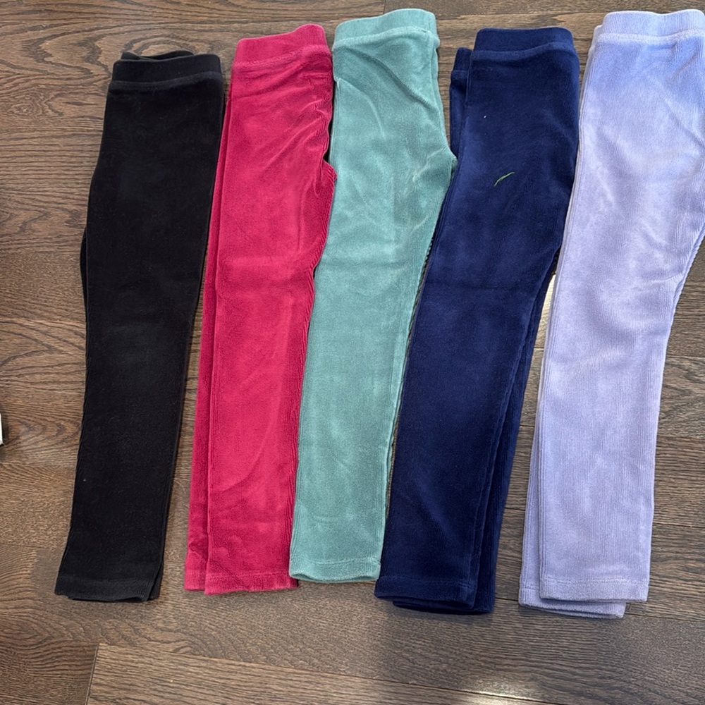 Jcrew velour leggings - set of 5